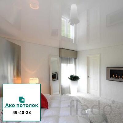 Установка глянцевого потолка в Омске