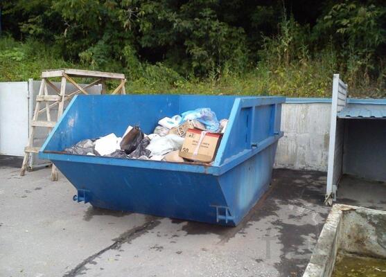 Вывоз мусора контейнером 8 м3