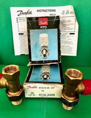 Клапан Danfoss для систем отопления Ду 20 3/4" RTD-N прямой