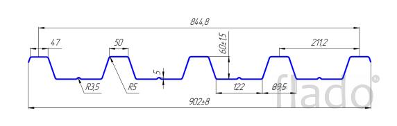 Линия для производства профнастила Н60