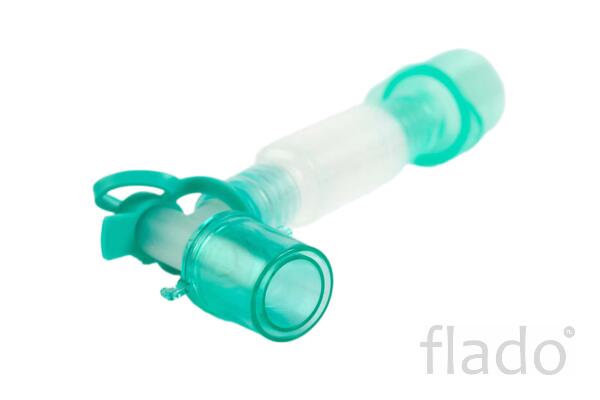 Соединитель для дыхательного контура угловой вертлюжный