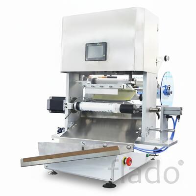 Полуавтоматическая настольная машина для насения этикеток на круглые б