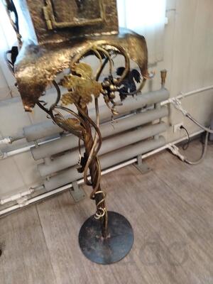 кованый почтовый ящик патина. 140 см