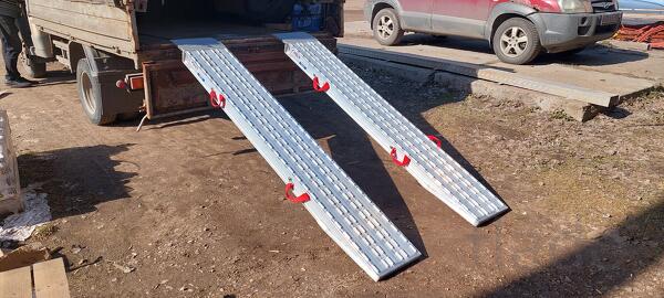 Аппарели алюминиевые 2500 мм 9500 кг/на пару