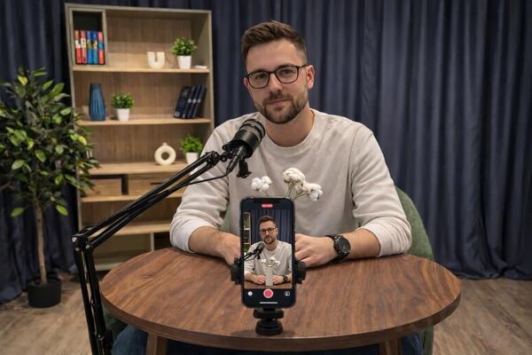 Студия для записи подкастов и видео в Москве - Снято