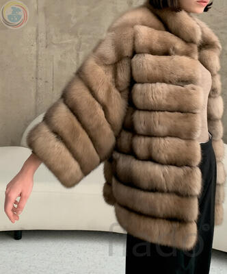 Бережная чистка короткой шубы из соболя, шиншиллы