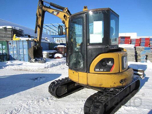 Миниэкскаватор CAT 305, 2012 г, 5,5 т, 3 ковша
