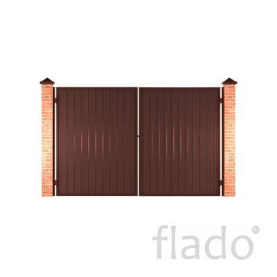 Ворота из профнастила в Тюмени (откатные / распашные) в Тюмени