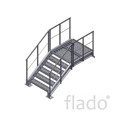 Металлическое крыльцо в Тюмени для дома, магазина, офиса