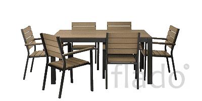 Уличные металлические столы и стулья в Тюмени