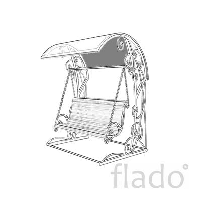 Металлические кованые садовые качели в Тюмени