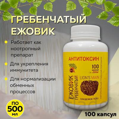 Ежовик гребенчатый в капсулах. Природный ноотроп
