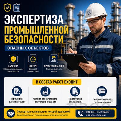 Экспертиза промышленной безопасности опасных объектов