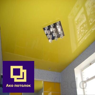 Цветные глянцевые потолки купить в Омске