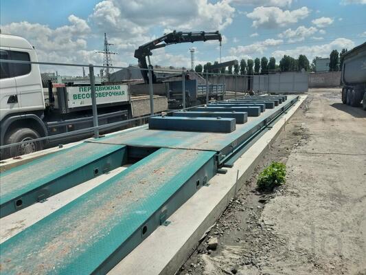 Установка автомобильных весов 80 тонн «СХТ»