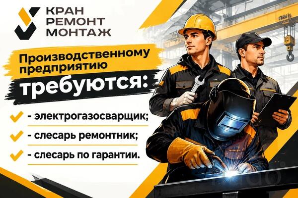 Вакансии. Производственному предприятию требуются