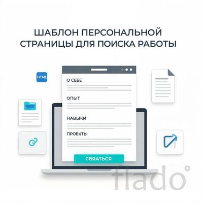 Шаблон персональной страницы для поиска работы
