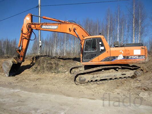 Гусеничный экскаватор Doosan 255, 2011 г, 2 ковша + молот