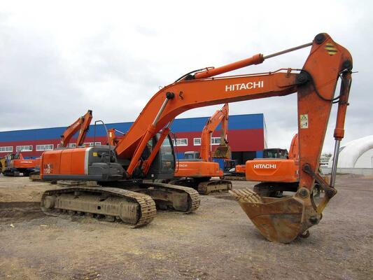 Гусеничный экскаватор Hitachi 330, 2012 г, 2 ковша