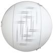 Светильник круг d500 (лн) 3х60 е27 хром/бел. стекло элегант