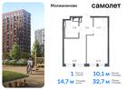 1-к квартира, 32 м², 1/17 эт.