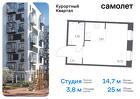 1-к квартира, 25 м², 1/9 эт.