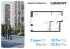 1-к квартира, 22 м², 10/17 эт.