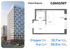 1-к квартира, 25 м², 2/12 эт.