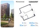 1-к квартира, 33 м², 12/13 эт.