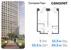 1-к квартира, 34 м², 13/16 эт.