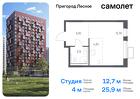 1-к квартира, 25 м², 8/12 эт.