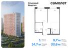 1-к квартира, 33 м², 16/16 эт.