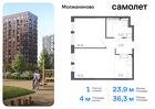 1-к квартира, 36 м², 5/16 эт.