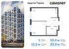 1-к квартира, 33 м², 5/13 эт.