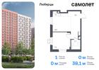 1-к квартира, 38 м², 11/17 эт.