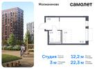 1-к квартира, 22 м², 2/5 эт.