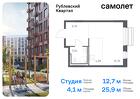 1-к квартира, 25 м², 2/8 эт.