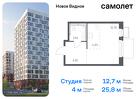 1-к квартира, 25 м², 10/12 эт.