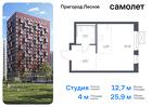 1-к квартира, 25 м², 8/17 эт.