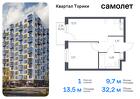 1-к квартира, 32 м², 2/13 эт.