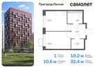 1-к квартира, 32 м², 17/17 эт.