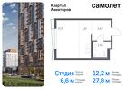 1-к квартира, 27 м², 21/24 эт.