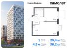 1-к квартира, 38 м², 2/12 эт.