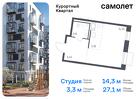 1-к квартира, 27 м², 3/7 эт.