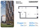 1-к квартира, 23 м², 16/17 эт.