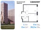 1-к квартира, 36 м², 2/12 эт.