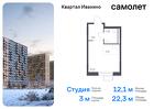 1-к квартира, 22 м², 14/17 эт.