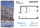 1-к квартира, 21 м², 23/24 эт.