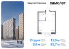 1-к квартира, 25 м², 2/24 эт.