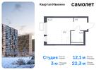 1-к квартира, 22 м², 17/17 эт.